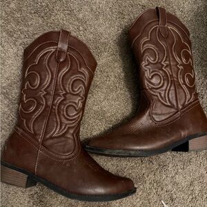Brown Western Cowboy Boots